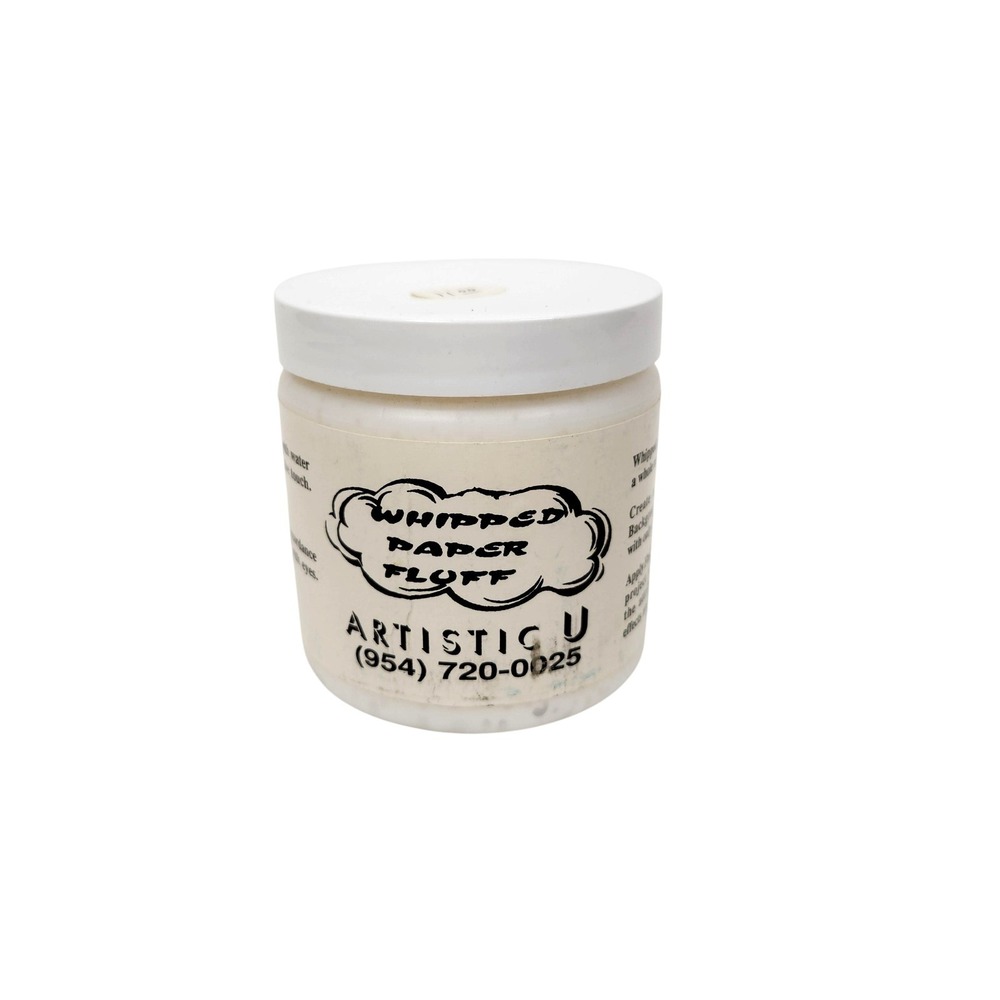 Artistic U Whipped Paper Fluff 8 Oz Stamping Embossing Texture Paste Jar‎